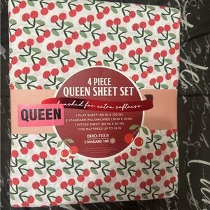 EnVogue Cherries Queen sheets set